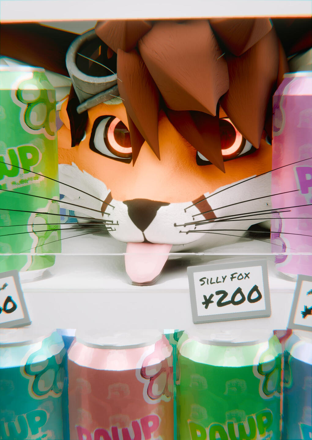 🍋 "Silly Fox" 🍊 $15 USD - Any Model